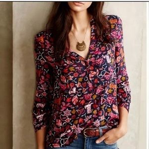 Maeve Woodland Forest Blouse